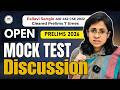 UPSC 2026 PRELIMS GS 1 All India Open Mock Test Discussion &amp; Analysis.