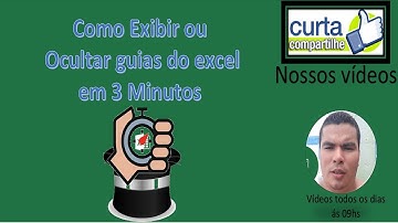 Excel | Guias / Abas da Planilha - Ocultar e reexibir com um Clique