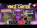 NBA 2K21 VINCE CARTER BUILD IS AN ALL AROUND DEMIGOD - CONTACT DUNKS, PRO DRIBBLE ANIMATIONS!