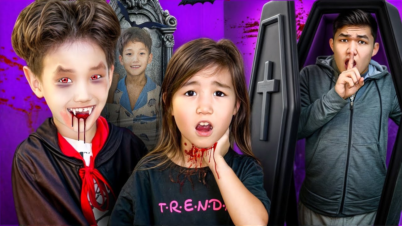 АЛИНУР ВАМПИР 2-ЧАСТЬ🧛‍♂️🩸|КӨЗАЙЫМДЫ ТІСТЕП АЛДЫ😱|МИНИ-ФИЛЬМ🎥|ТҮНГІ 00:00👀