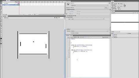 Flash/Actionscript tutorial Pong game (unbeatable version)