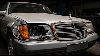 1991 Mercedes-Benz S600 W140 V12 Full Restoration  Luxury Beast Reborn Mercedes Benz S600 Complete Restoration Full Rebuild Transformation