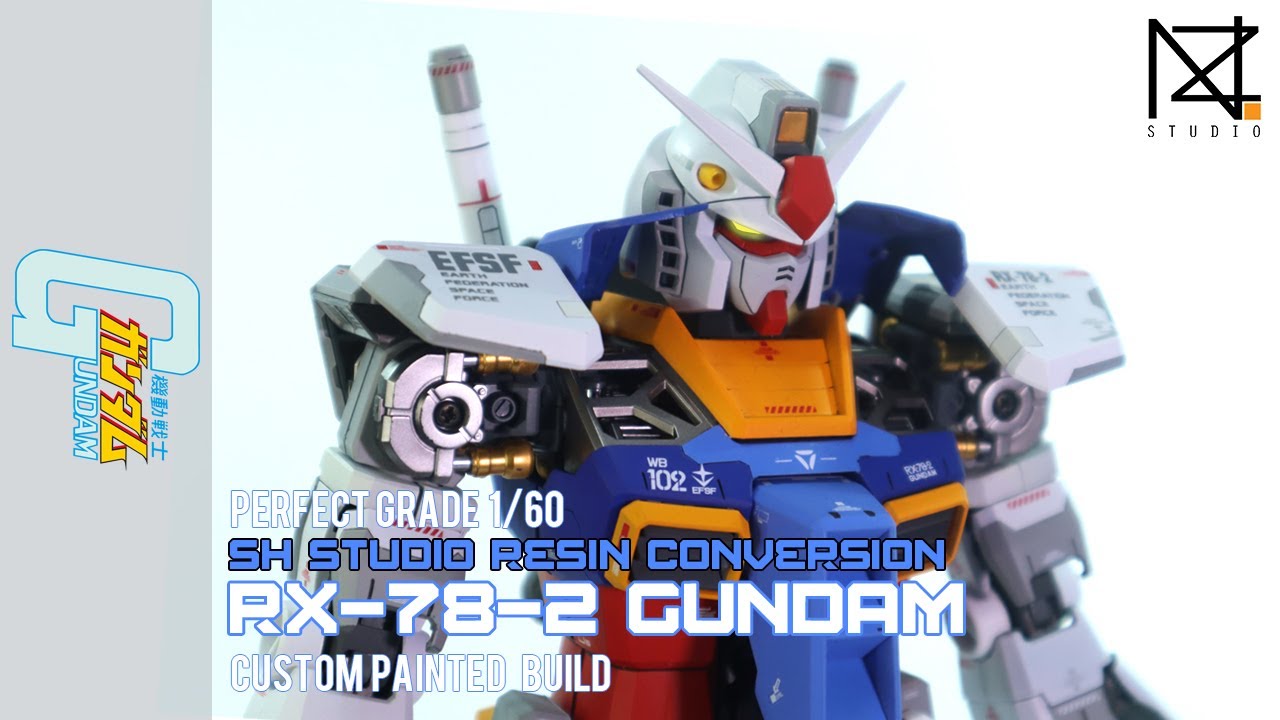 Custom Painted Build] PG 1/60 RX-78-2 GUNDAM w/ SH Studio Resin