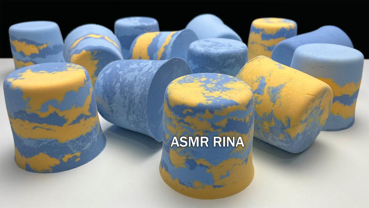 ASMR baking soda crispy glassfuls