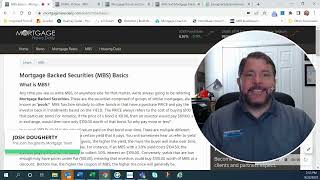 What is a MBS? (Mortgage Backed Securities)