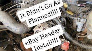 Part 1 of installing the EBay headers on my Silverado!