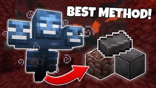 Use a WITHER to mine Netherite! (Fastest Method in Bedrock)