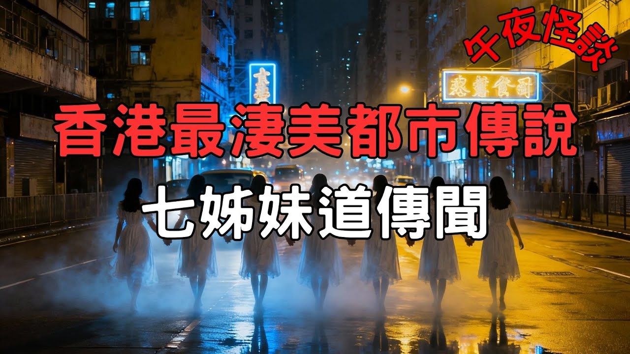 【訓住教聽 】七姊妹道的百年詛咒｜香港最淒美的都市傳說，七姊妹枉死後化成礁石，填海後怨靈夜夜遊蕩...的士司機深夜載到「空氣」？ |【午夜怪談】