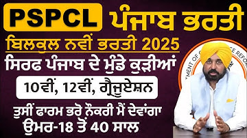 ਪੰਜਾਬ ਬਿਜਲੀ ਬੋਰਡ ਵਿੱਚ  ਸਿੱਧੀ ਭਰਤੀ 2025 out-Meet Academy-PSPCL JOBS 2025