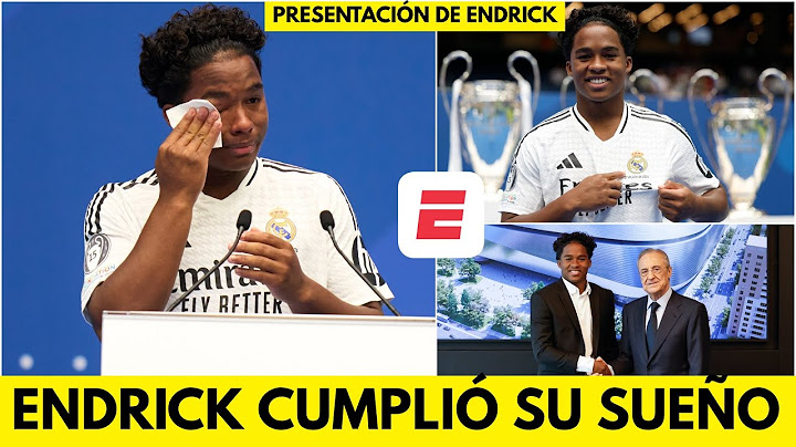 ENDRICK, ENTRE LÁGRIMAS, fue presentado CON REAL MADRID en el SANTIAGO BERNABÉU por FLORENTINO PÉREZ