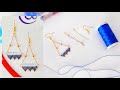 Tuğla Tekniği ile Flama Küpe Yapımı. Pennant Earring Making. DIY Beading Tutorial.