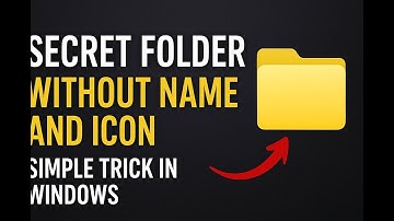 🎥 “Secret folder without name and icon – simple trick in Windows” 👇