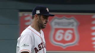 BOS@HOU Gm 1: Verlander allows two over six frames
