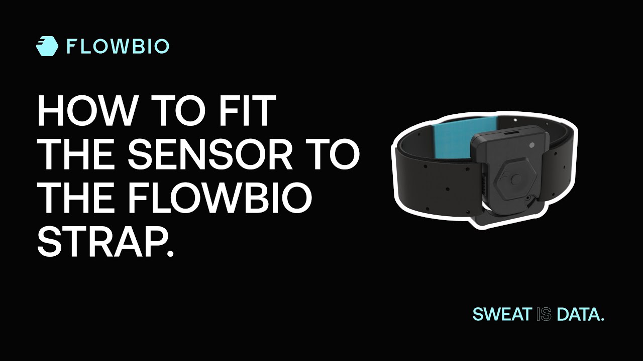 How to fit the Sensor to the FLOWBIO strap. - YouTube