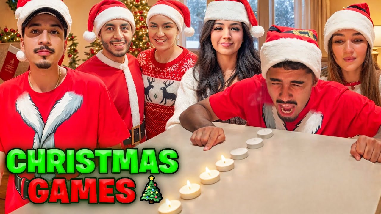 3 ПАРЫ ПРОБОВАЛИ САМЫЕ ВИРУСНЫЕ РОЖДЕСТВЕНСКИЕ ИГРЫ!!!