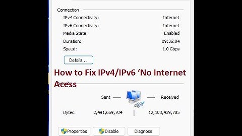 Comcast IPv4 Fix---How to Fix IPv4/IPv6 ‘No Internet Access’ Error