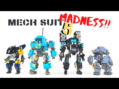 Mech Suit MADNESS!! - Ep 5 - Lego Mech Suit Mocs! (Just Some Funny and Silly Guys)
