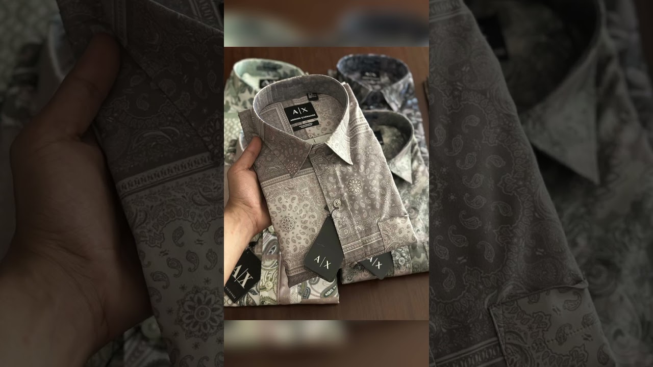 Armani exchange sartin print shirt 