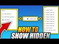 How to SHOW HIDDEN FILES and FOLDERS in WINDOWS FULL GUIDE