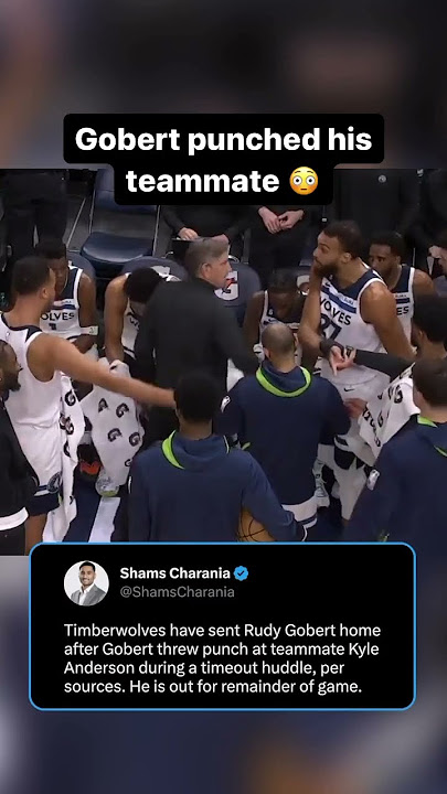 Rudy Gobert Punches Teammates Kyle Anderson #shorts