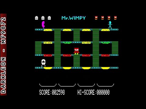 Oric 1/Atmos - Mr. Wimpy © 1984 Ocean - Gameplay