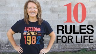 10 rules that changed my life