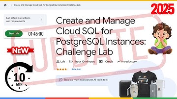 Create and Manage Cloud SQL for PostgreSQL Instances: Challenge Lab | GSP355