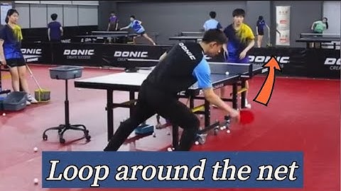 【table tennis】Grand Slam champion Zhang Jike teaches you how to loop around the net