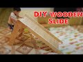 Diy wooden slide for son