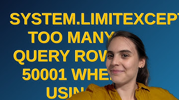Salesforce: System.LimitException: Too many query rows: 50001 when Using AggregateResult interfac...