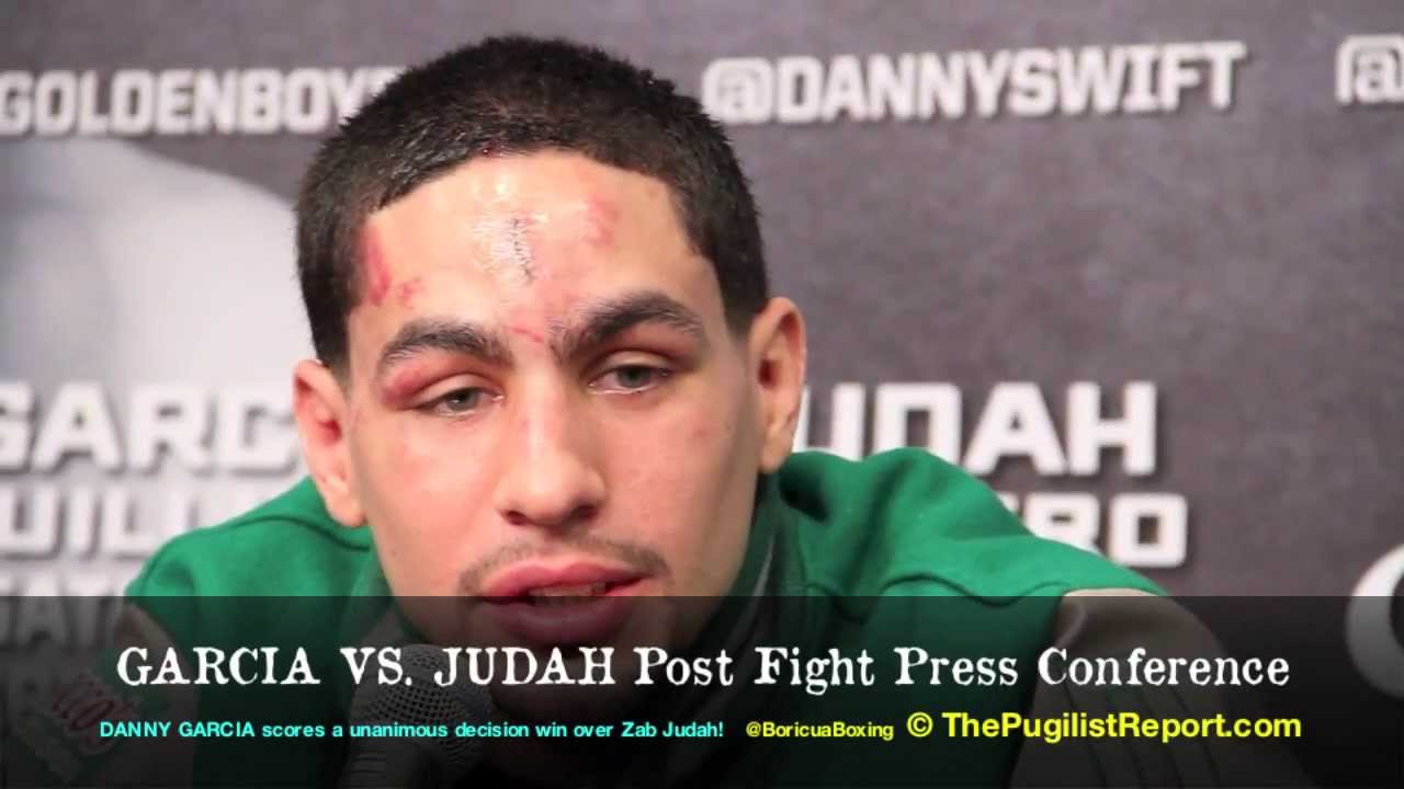 DANNY GARCIA vs. Zab Judah Post Fight Press Conference! (Danny only) ThePugilistReport.com