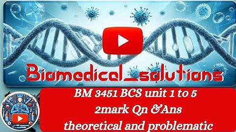 BM 3451 bio Control System unit 1 to 5 important 2mark theoretical and problematical qn