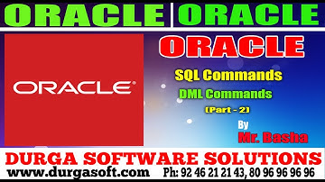 Oracle Tutorial || Oracle|Sql commands DML Commands Part - 2 by basha