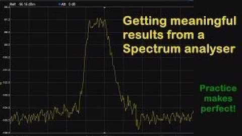 Setting up and getting meaningful results from a spectrum analyser - #180