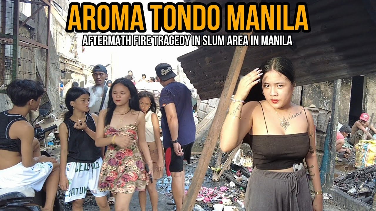 SHOCKING! Aftermath Fire Tragedy in AROMA TONDO MANILA,SLUM AREA | PHILIPPINES[4K]