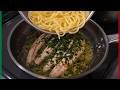 【今年の秋刀魚はこう食べてみて!】サンマのペペロンチーノ~乳化させないパスタアシュッタ~【Aglio Olio e Peperoncino con Samma】