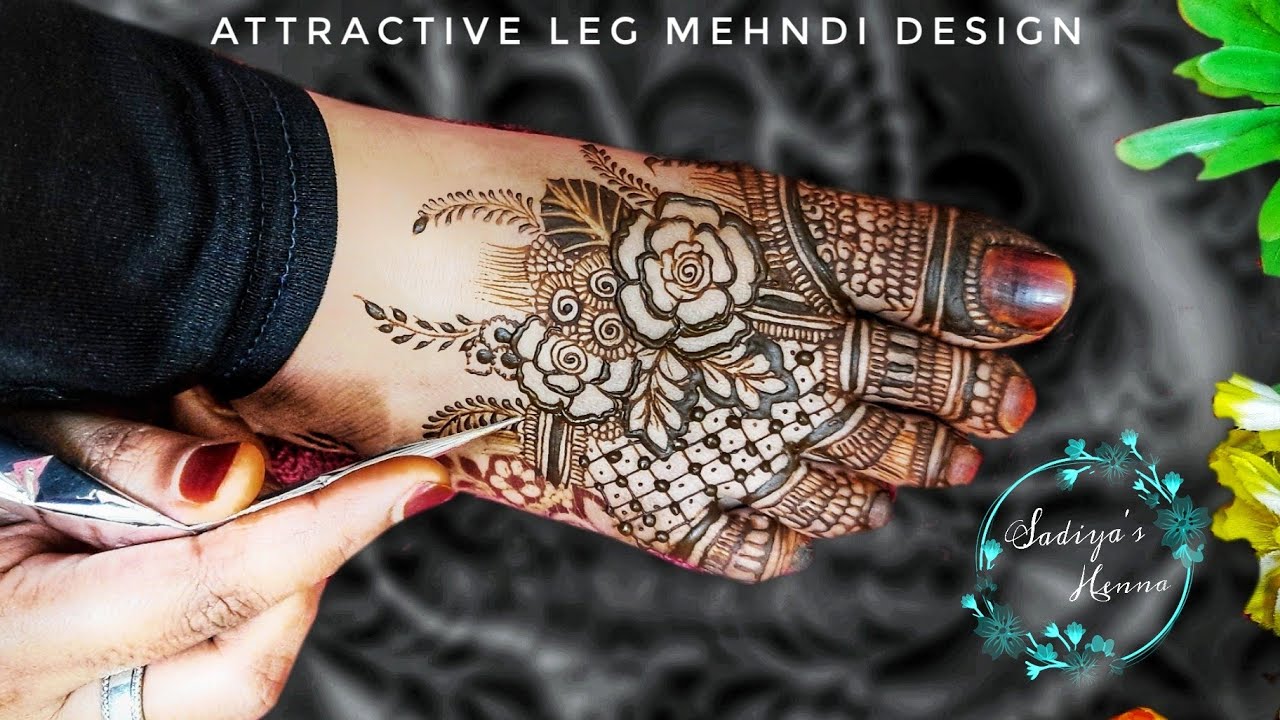 Simple Flower Mehndi Designs For Legs | Best Flower Site