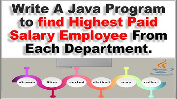 How to find highest salary employee from each dept in java8