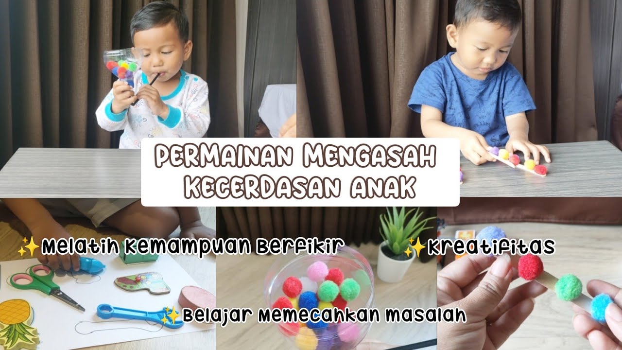 PERMAINAN EDUKASI ANAK 2-3 TAHUN || MENGASAH KEMAMPUN BERPIKIR ANAK || GAMES KONSENTRASI