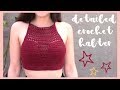 Crochet Top Tutorial // Detailed Halter Top