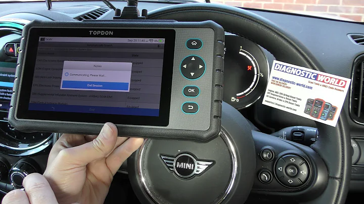 Mini SRS Airbag Light Reset With TOPDON AirtiDiag800 Countryman Hatch Clubman Paceman Convertible Co