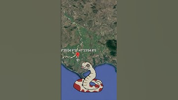 I found a big snake 😟 #googleearth #googlemaps
