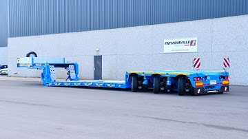 Faymonville - MegaMAX extendable low loader w/ 3 pendular axles & 3.5" kingpin