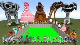 Destroy Digital Circus Zoonomaly Smiling Critter Poppy Playtime Freddy Fazbear in TOXIC HOLE GMod