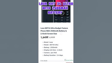 Lava Feature Phones With Budget Price Ranging & Amazing Quality #shorts #lava #feature phone 🔥