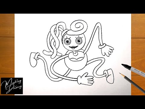 How To Draw MOMMY LONG LEGS - POPPY PLAYTIME 3 