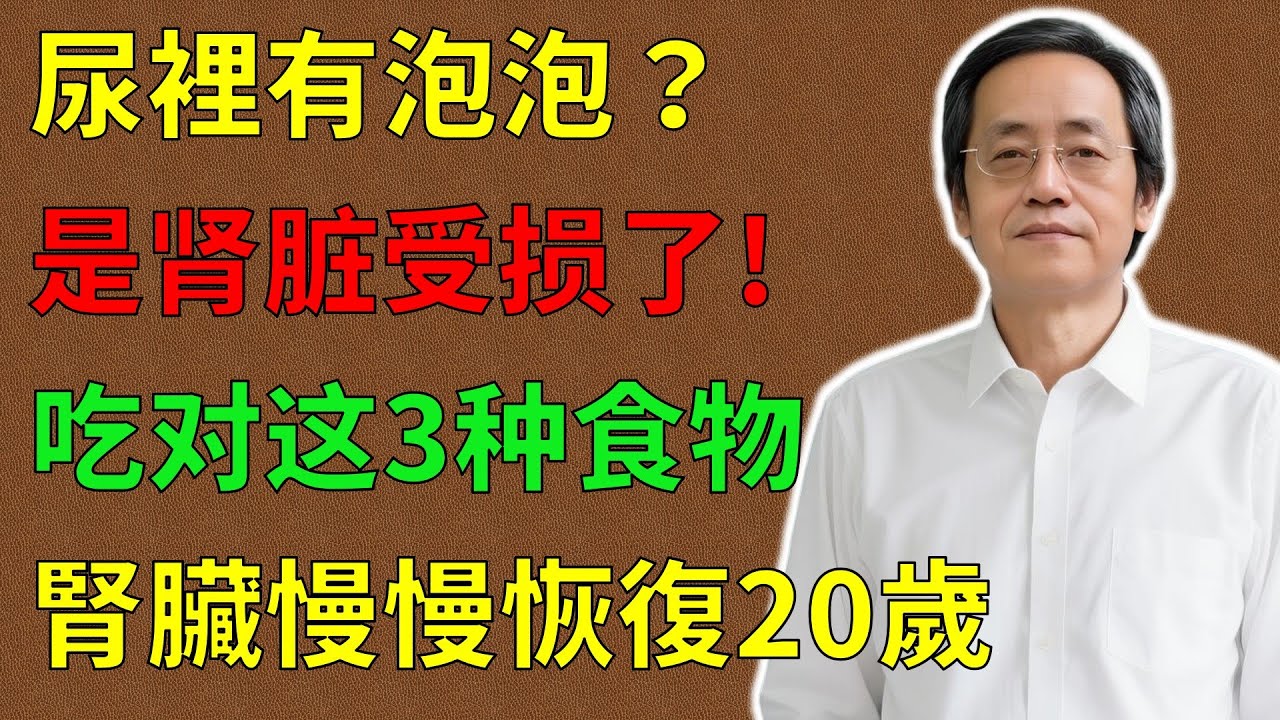 倪海廈：尿裡有泡泡？是腎臟受損了！多吃這3種食物，讓你腎臟活力重返巔峰，尿裡泡泡自然消失，強過吃任何保健品！