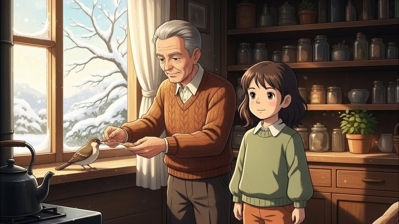 A Quiet Winter Morning at Grandparents’ House |Ghibli Style Video 