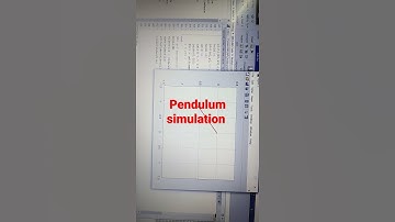Simulation of Pendulum motion through MATLAB Programming