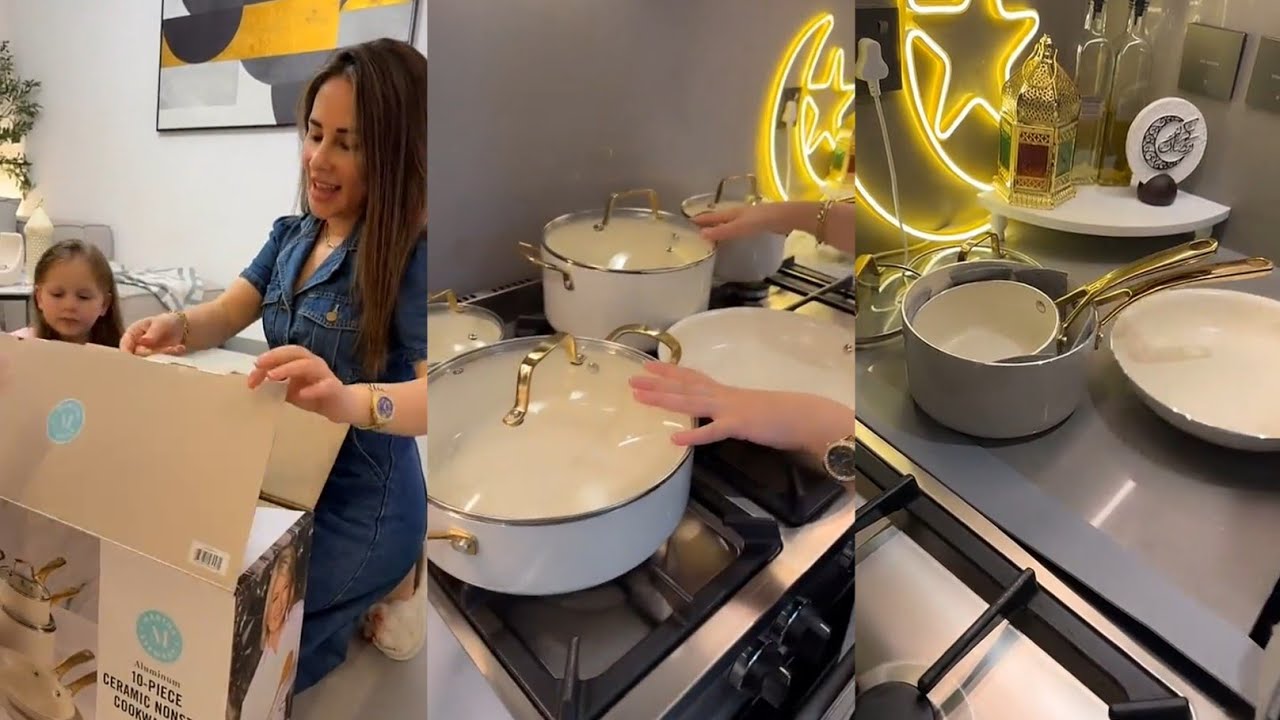 رولا وداعا للطناجر القديمة !👋واخيرا وصل طقم أحلامي(مارثا )المطبخ صار فندق 5نجوم !💥